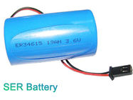 Bateria Li-SOCI2 preliminar do lítio do tamanho 3.6V 19000mAh R20 de LS33600/ER34615 D