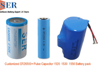 Capacitor híbrido do pulso do bloco da bateria de ER26500 SPC1530 HLC1550A HPC1550 Li SOCL2 para o produto de IOT