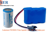 Capacitor híbrido do pulso do bloco da bateria de ER26500 SPC1530 HLC1550A HPC1550 Li SOCL2 para o produto de IOT