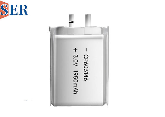 Vida útil longa da pilha ultra fina preliminar do malote Li-MnO2 da bateria de lítio CP603146 3v