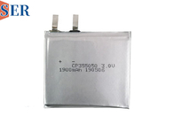 bateria de embalagem macia ultra fina do malote do dióxido do manganês do lítio da bateria CP355050 de 3.0V 1900mAh