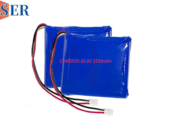 Projete a bateria de lítio preliminar do bloco 6.0V 2500mAh da bateria de CP405050-2S