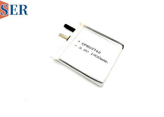 Bateria ultra fina preliminar retangular CP503742 da folha do lítio para os pessoais que posicionam o cartão
