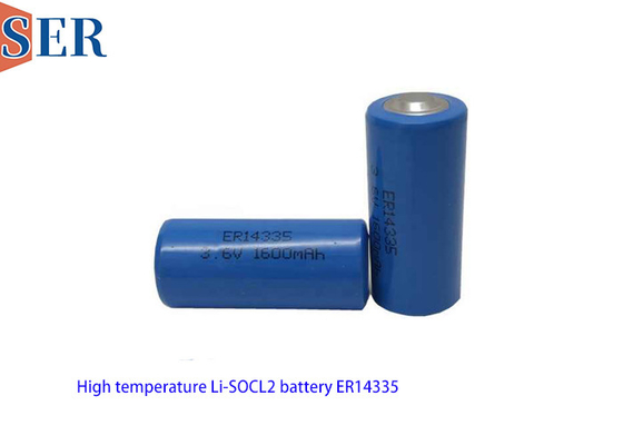 Bateria Li Socl2 primária de alta temperatura de 3,6 V ER14335 2/3AA Tamanho ER14335S Para rastreamento do produto TPMS