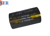 CC Tamanho 3.6V ER34615S Bateria Li SOCl2 13000mAh Variando de -55 a 165°C