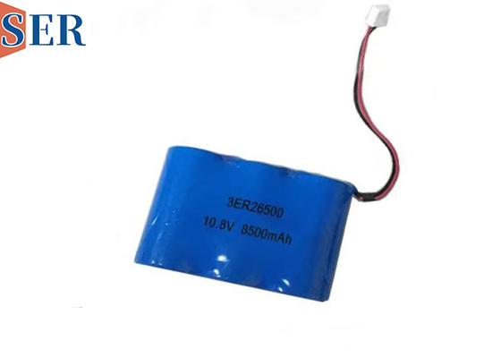 Baterias Li-SOCL2 personalizadas 10.8V 8500mAh ER26500 3S1P Bateria primária de lítio para detector de vazamento de vácuo