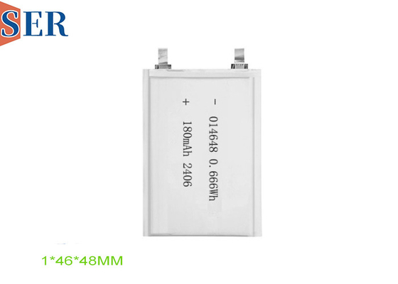 Fornecimento de fábrica de baterias 3.7v Bateria de lítio de polímero ultra fina recarregável 014648 para dispositivos eletrônicos
