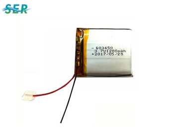 Polímero recarregável longo 603450 3.7V 3300mah do lítio da vida de ciclo com PWB/fio