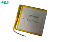 Lítio prismático Ion Polymer Rechargeable Battery 3.7V 406066 do malote para a luz solar