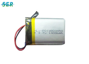 Bateria lisa 803450 da pilha 3,7 V 1500mah Lipo