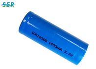 Parte superior lisa Li Ion Battery Cell, 3.7V lítio Ion Rechargeable Battery 1400mAh 18500