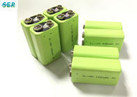 Bateria de lítio de Nimh 9V, detector de Ion Rechargeable Battery For Smoke do lítio 180mAh