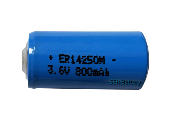Tamanho R6 ER14250M 800mAh da bateria preliminar 1/2AA do lítio de LS14250M Li SOCl2 para máquina-ferramenta