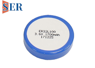 Tipo de alta temperatura bateria preliminar da bolacha da pilha do botão ER32L100 do cloreto de Thionyl do lítio de ER32100T 1/6 D