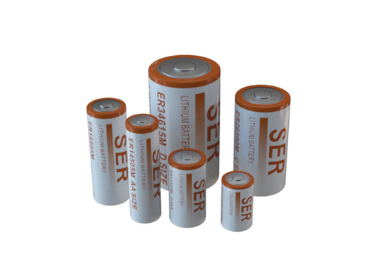 bateria ER34615S seguro de 12000mAh Li SOCL2 para o instrumento da medida da exploração