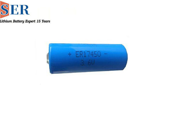 Bateria preliminar ER17450H não recarregável ER17450M Lithium Thionyl Chloride de ER17450 Li SOCL2