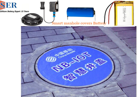 bateria do polímero do lítio da bateria LP805060 3000mAh de 3.7V Lipo para as tampas de câmara de visita espertas