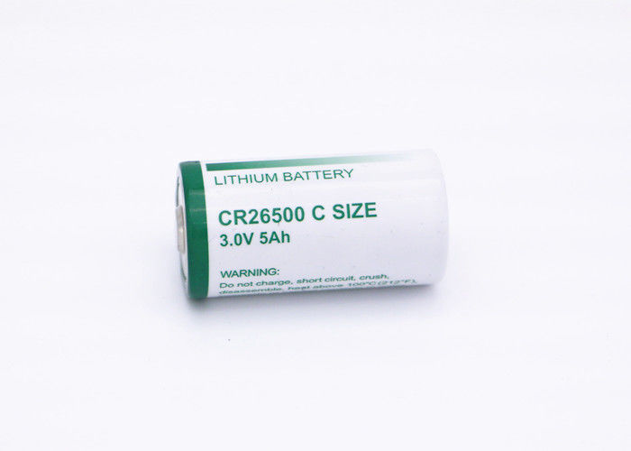 Vida útil longa alta preliminar de corrente de descarga da bateria CR26500 do lítio MNO2 do tamanho de C