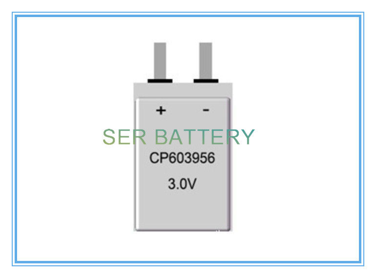 Bateria ultra fina LiMNO2 CP603956 3200mAh do de alta capacidade 3,0 volts para Smart Card