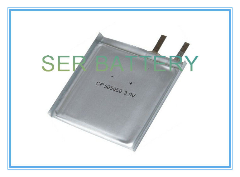 Li - MNO2 o cartão 3V inteligente não recarregável ultra fino da bateria CP505050 aplicou-se