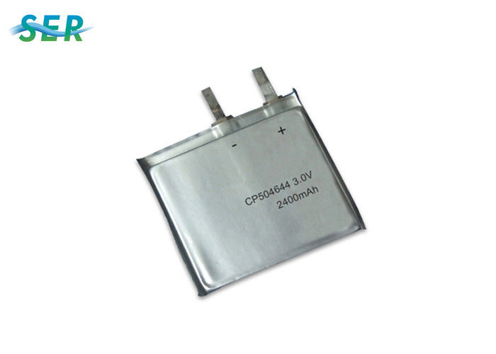 Aplicação ultra fina preliminar da tensão 2400mAh RFID da bateria CP504644 3,0 do lítio