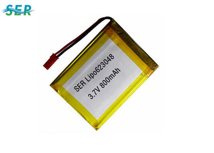 A bateria recarregável Lipo do polímero do lítio embala 3,7 volts 623048 para o MP3/GPS