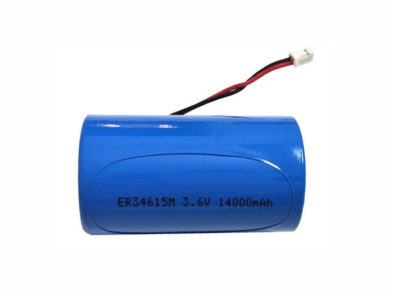 3,6 o tamanho ER34615M/W200A ER34615M/W200C ER34615M-T1 do lítio D da bateria do volt 14AH Li SOCL2 com fio conduz o conector