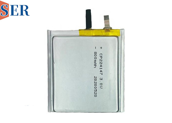 CP224147 Bateria ultra fina prismática 3.0V 750mAh Bateria primária de cartão inteligente