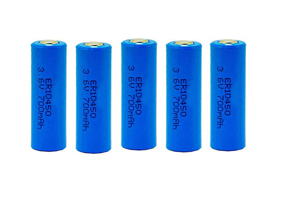 Cyclindrical ER10450 3,6 bateria do AAA Li SOCl2 do volt para o sensor do fumo No.7