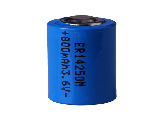 Tamanho R6 ER14250M 800mAh da bateria preliminar 1/2AA do lítio de LS14250M Li SOCl2 para máquina-ferramenta